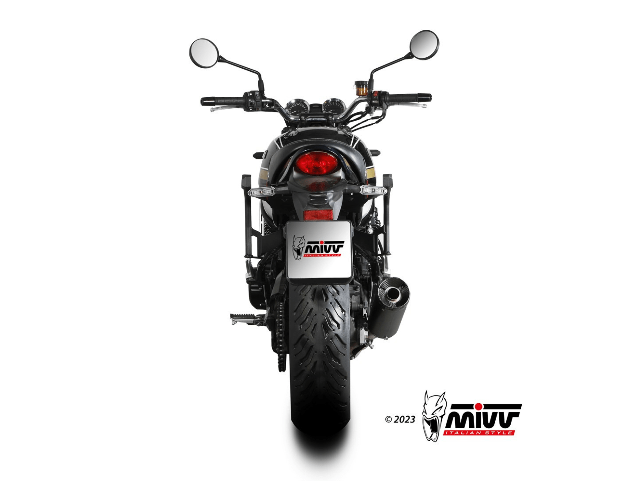 KAWASAKI Z 900 RS MIVV Exhaust HR-1 Black Slip-On Silencer 2018-2024 - Slika 4