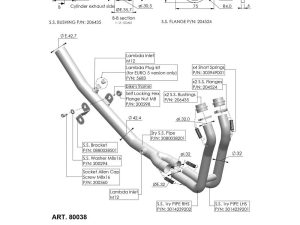 KAWASAKI Z 400 LeoVince Exhaust HEADER PIPES 2019-2021