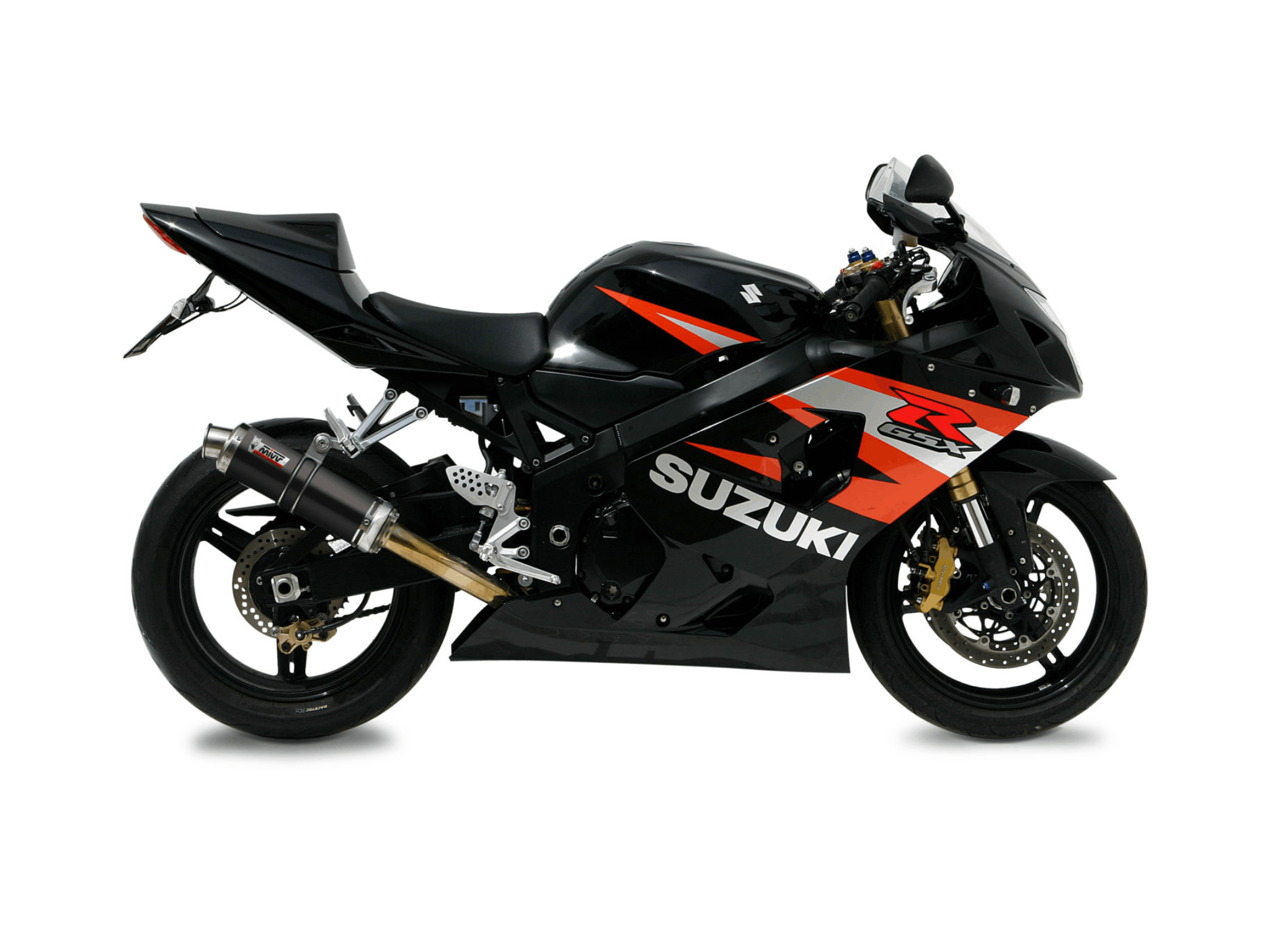 SUZUKI GSX-R 750 MIVV Exhaust GP Black Slip-On Silencer 2004-2005 - Image 2