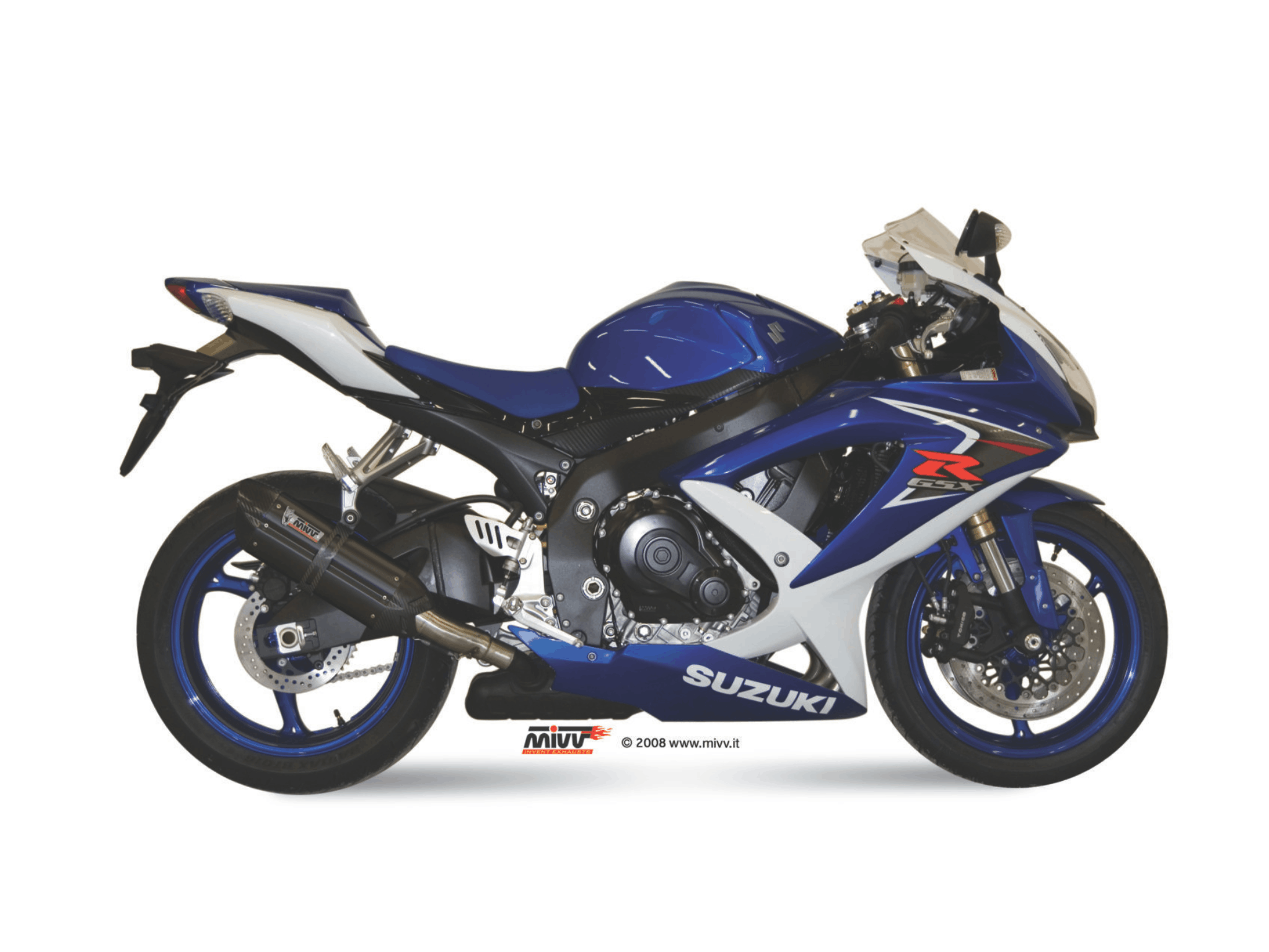 SUZUKI GSX-R 750 MIVV Exhaust SUONO Black Slip-On Silencer 2008-2010 - Slika 2