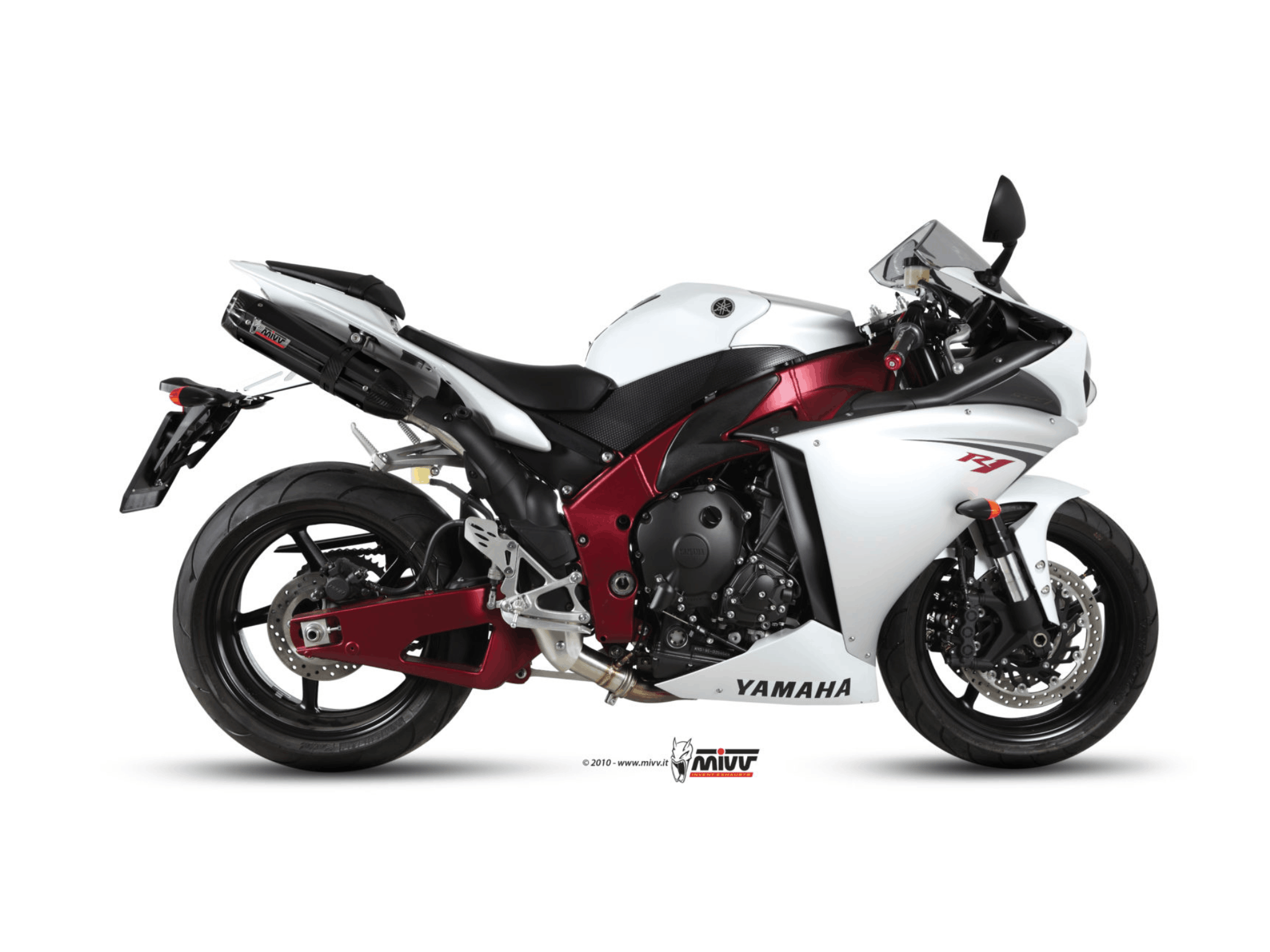 YAMAHA R1 MIVV Exhaust SUONO Black Slip-On Silencers 2009-2014 - Slika 2