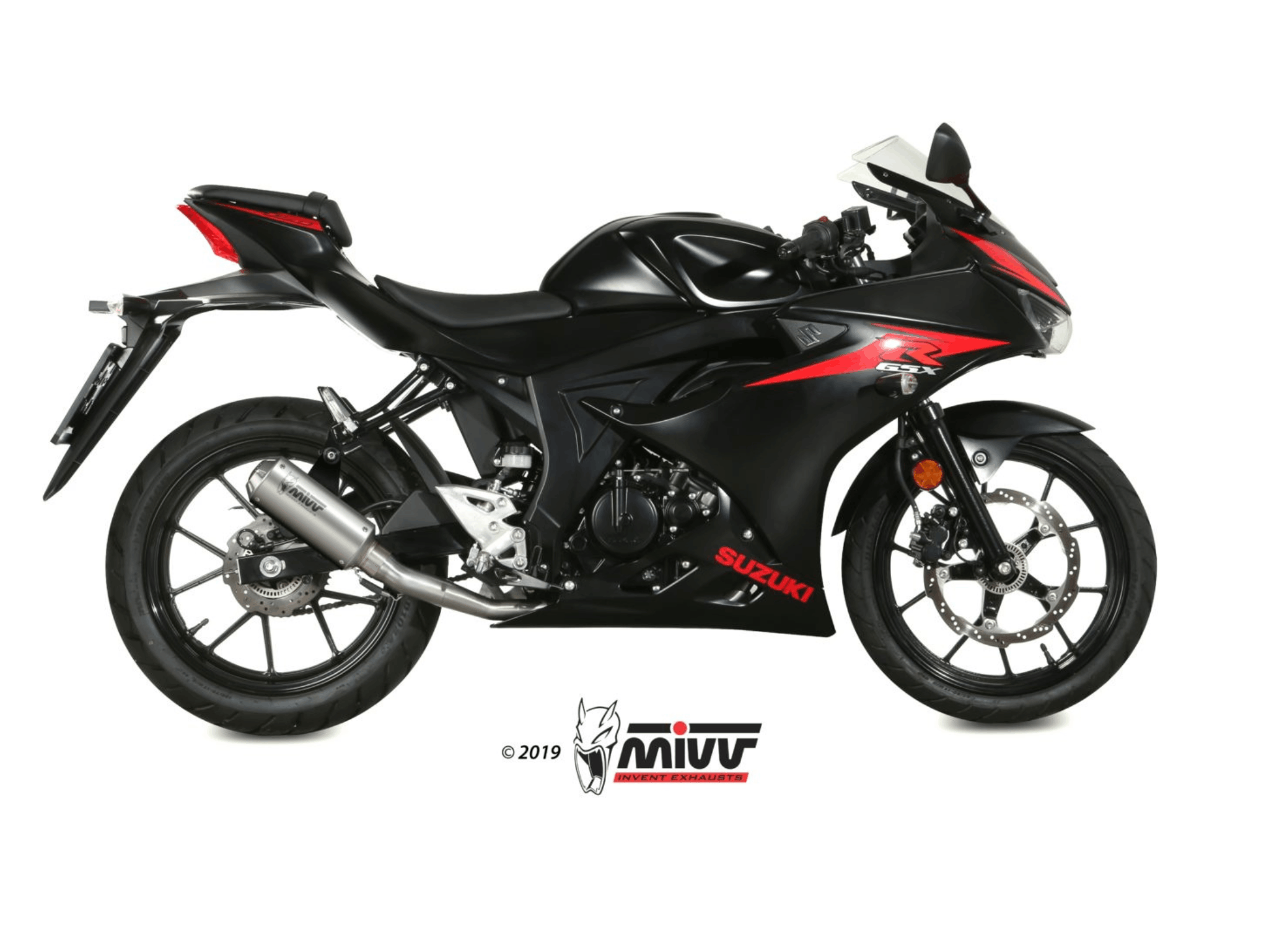 SUZUKI GSX-R 125 MIVV Exhaust Complete Racing System with MK3 Silencer 2017-2020 - Image 2