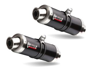 YAMAHA TDM 900 MIVV Exhaust GP Black Slip-On Silencers 2002-2014