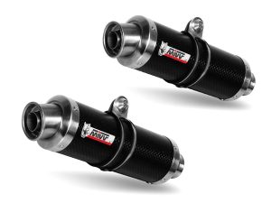 YAMAHA TDM 900 MIVV Exhaust GP Carbon Slip-On Silencers 2002-2014