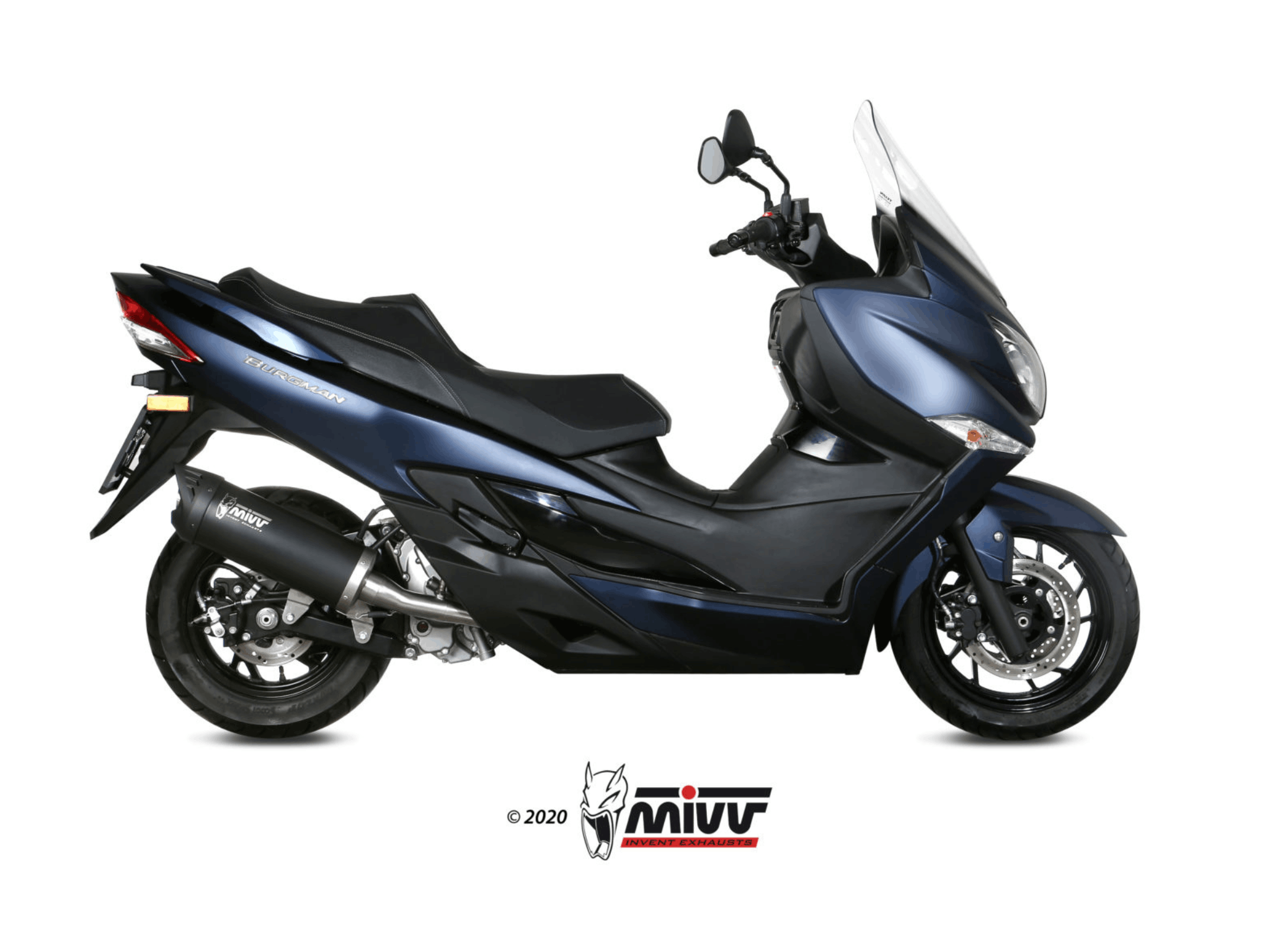 SUZUKI BURGMAN 400 MIVV Exhaust MOVER Slip-On Silencer 2017-2020 - immagine 2