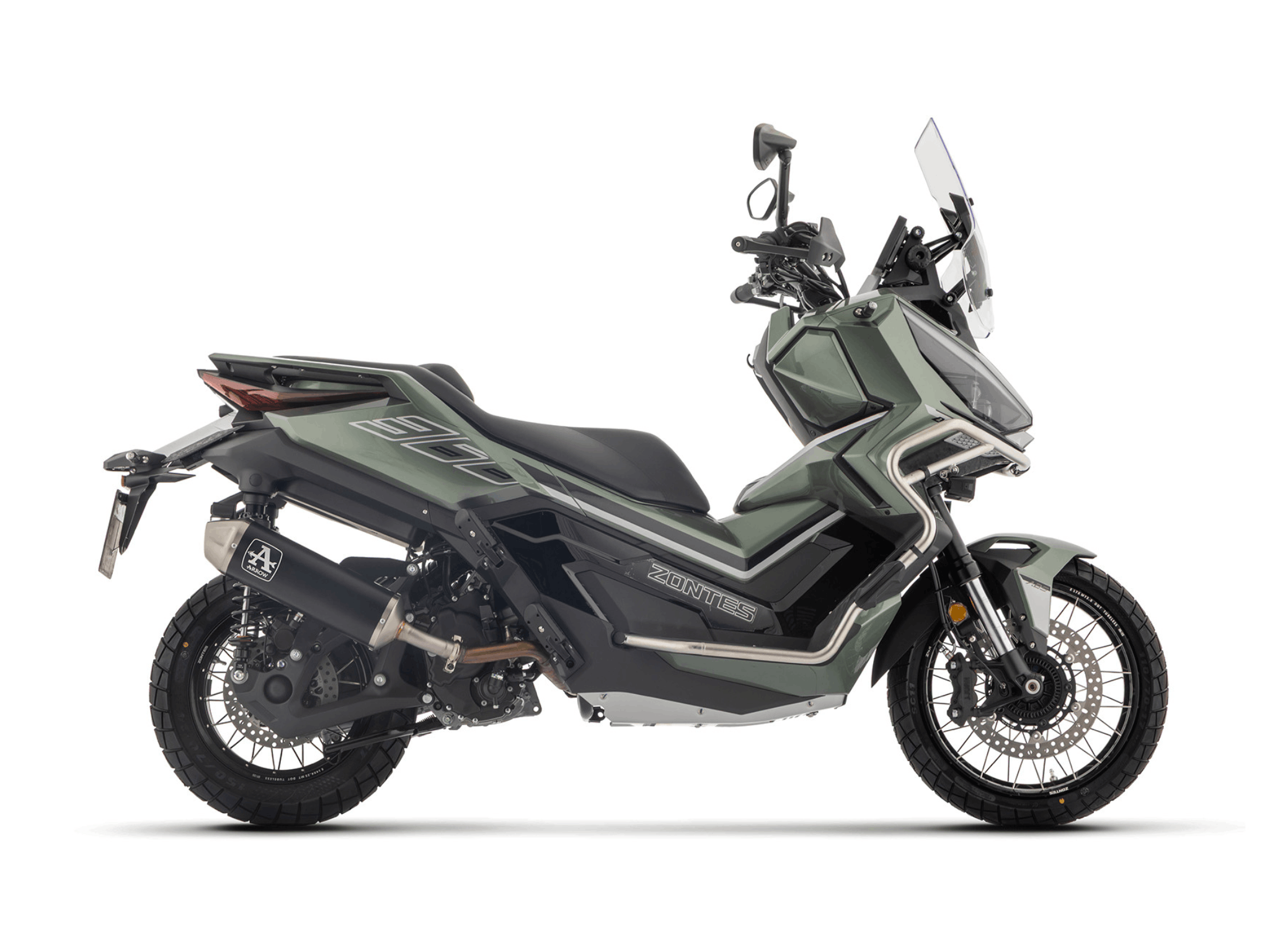 ZONTES ZT368-G ARROW Exhaust Urban Aluminium "Dark" Silencer 2025-2026 - Image 2