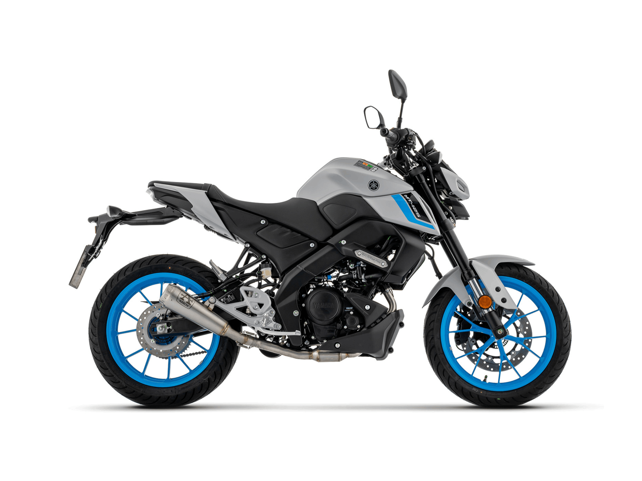 YAMAHA MT-125 ARROW Exhaust Complete Racing System with Pro-Race Nichrom "Dark" Silencer 2025-2026 - Slika 2