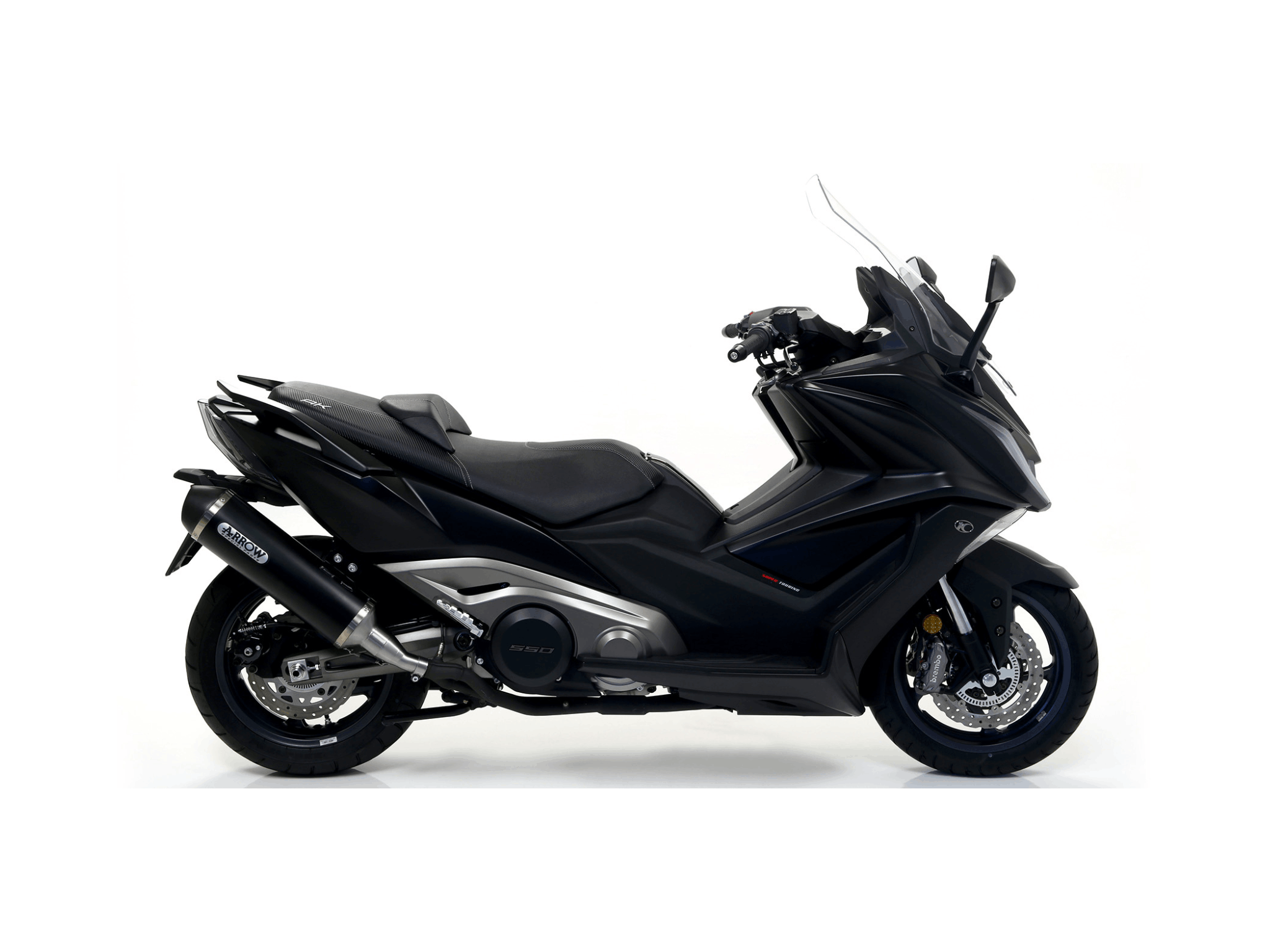 KYMCO AK 550 ARROW Exhaust Urban Aluminium "Dark" Silencer 2017-2020 - Slika 2