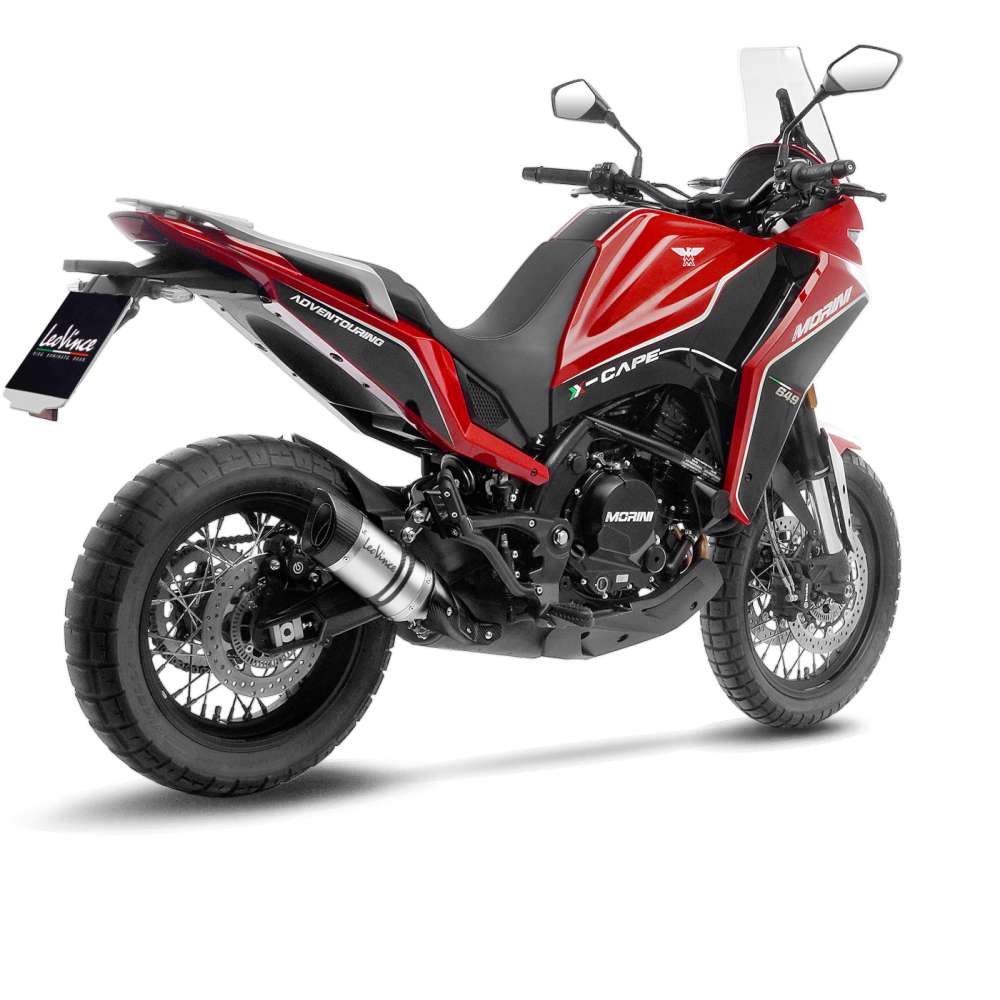 MOTO MORINI X-CAPE 650 LeoVince Exhaust LV PRO Slip-On Silencer 2021-2024 - Image 3