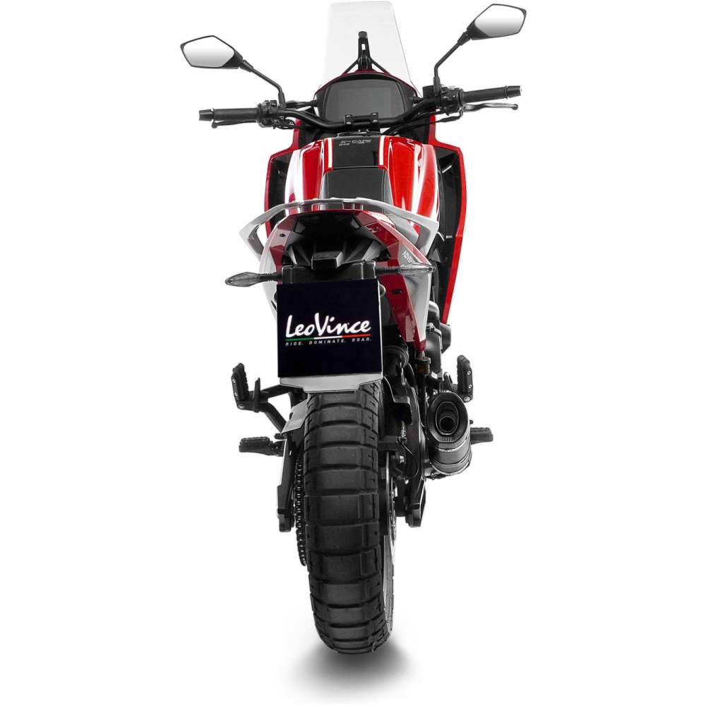 MOTO MORINI X-CAPE 650 LeoVince Exhaust LV PRO Carbon Slip-On Silencer 2021-2024 - immagine 4