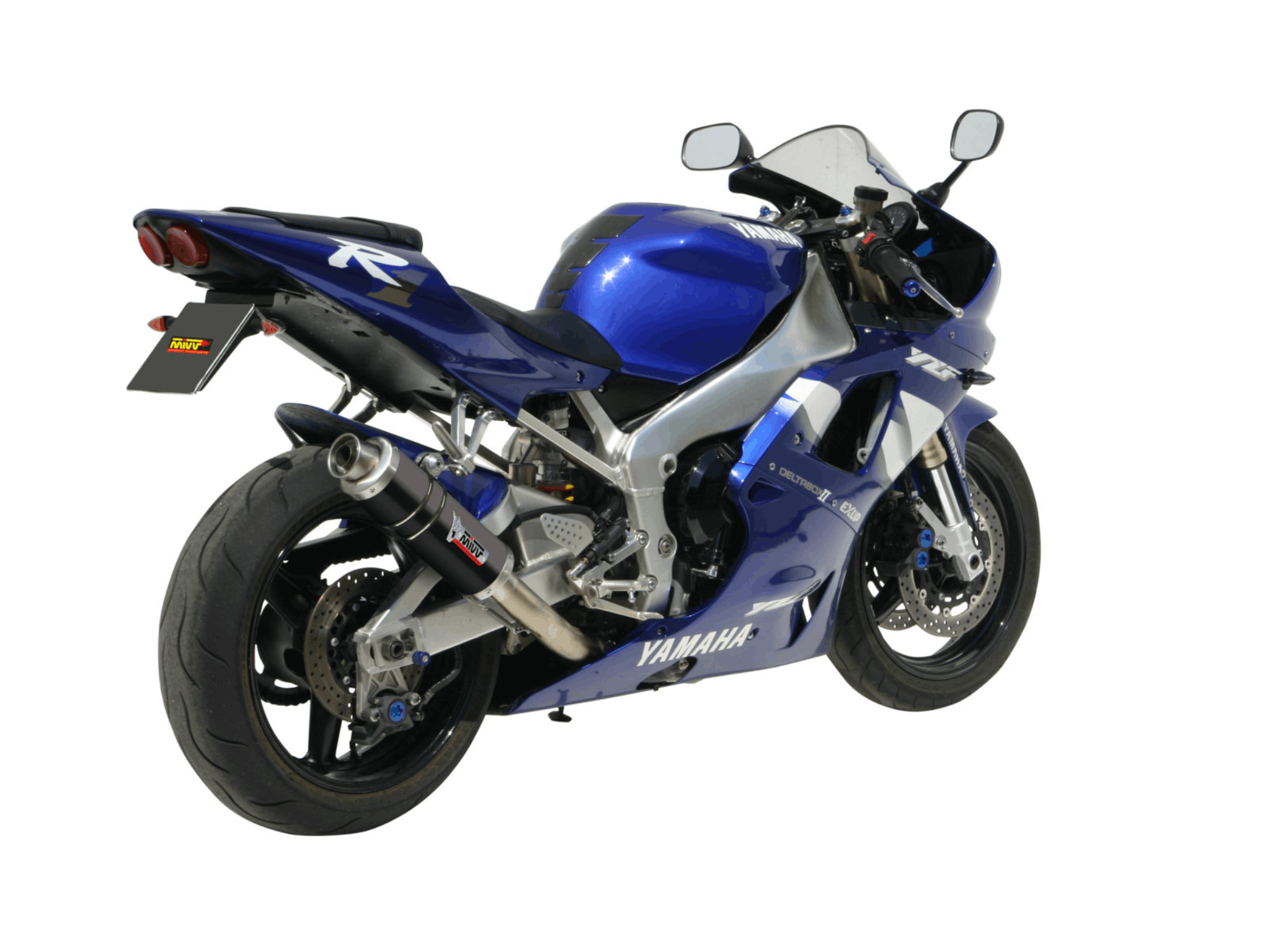 YAMAHA R1 MIVV Exhaust GP Black Slip-On Silencer 1998-2001 - Slika 3
