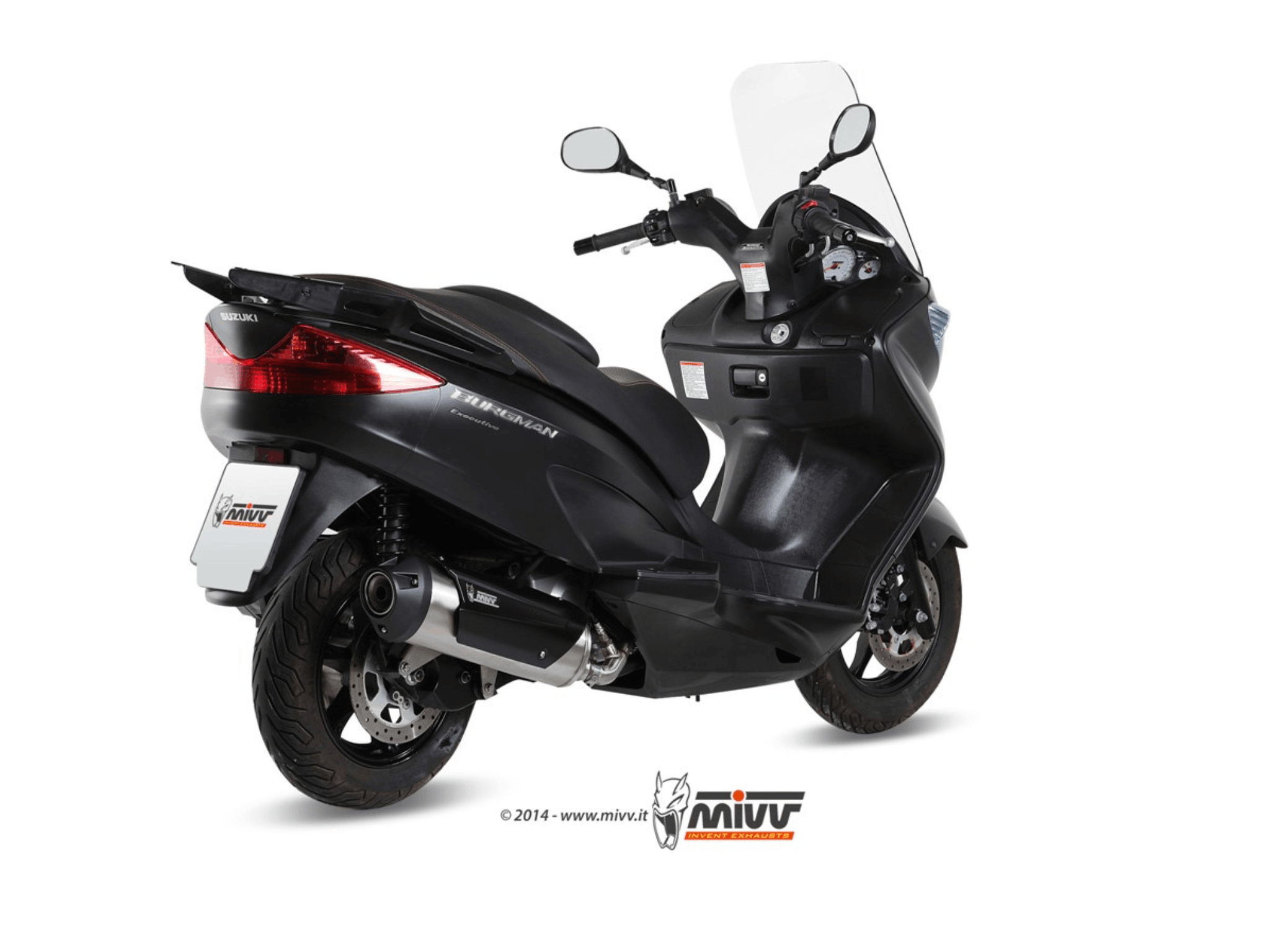 SUZUKI BURGMAN 250 MIVV Exhaust Complete System with URBAN Silencer 2003-2006 - immagine 3