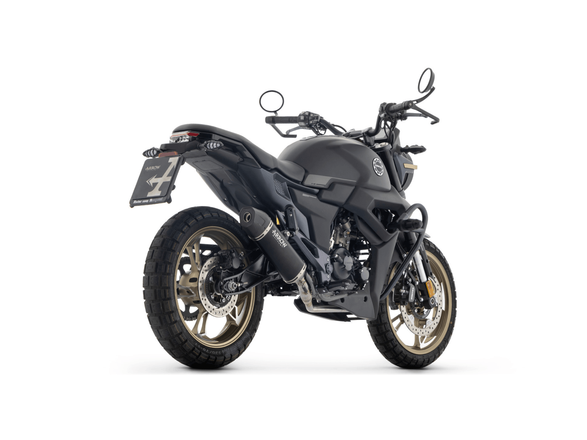 ZONTES 125 G1 ARROW Exhaust Icon aluminium "Dark" Silencer 2025-2026 - Slika 3