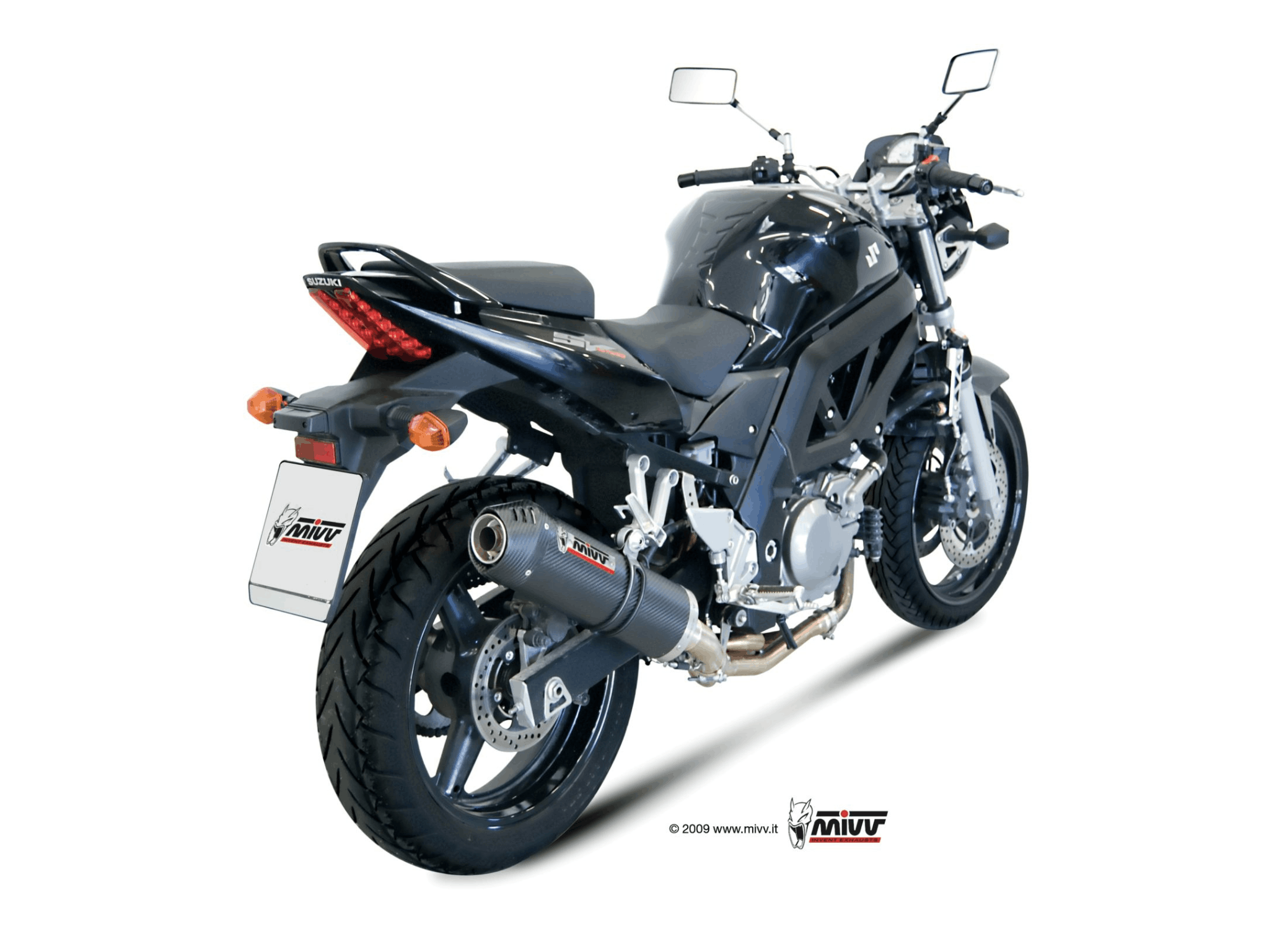 SUZUKI SV 650 MIVV Exhaust OVAL Carbon Slip-On Silencer 2005-2015 - Slika 3