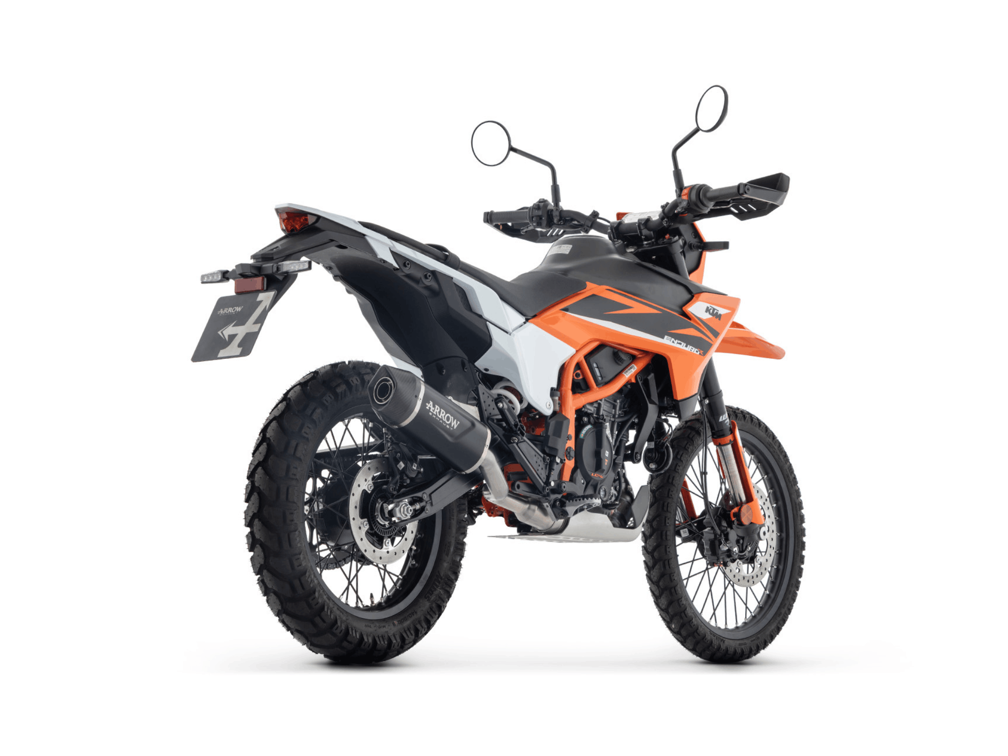 KTM 125 ENDURO R / SMC-R ARROW Exhaust Indy Race EVO Aluminium "Dark" Silencer 2025-2026 - Image 3