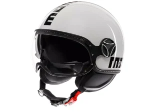 MOMODESIGN FGTR EVO WHITE QUARZ / BLACK - JET HELMET WITH DUAL VISOR E2206