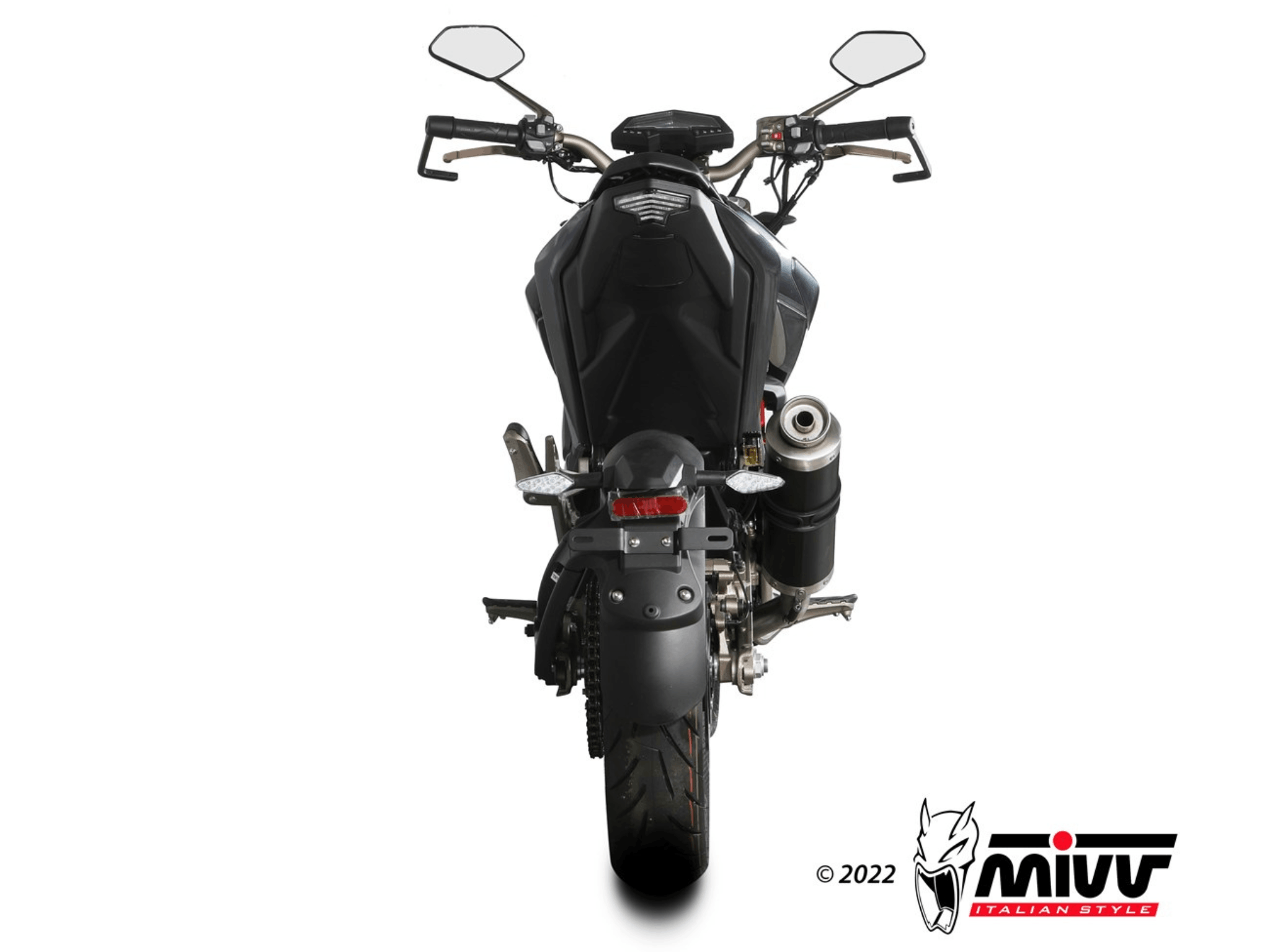 ZONTES 125 U MIVV Exhaust GP Black Slip-On Silencer 2021-2024 - Image 4