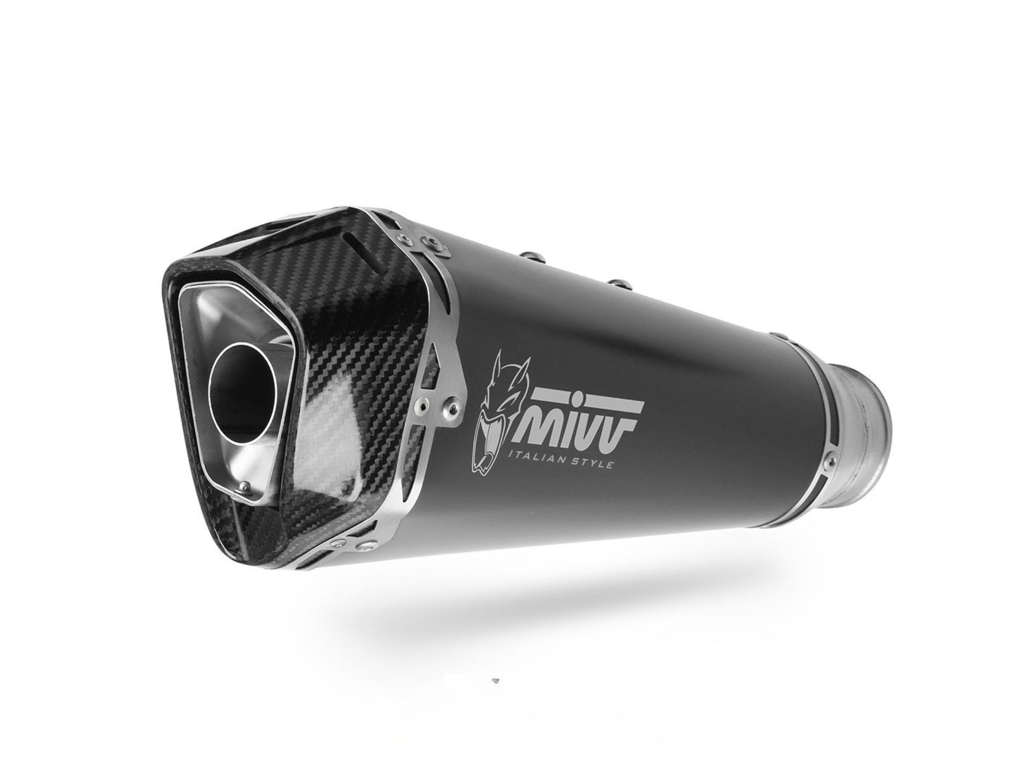 KYMCO AK 550 MIVV Exhaust DELTA RACE Black Slip-On Silencer 2017-2020