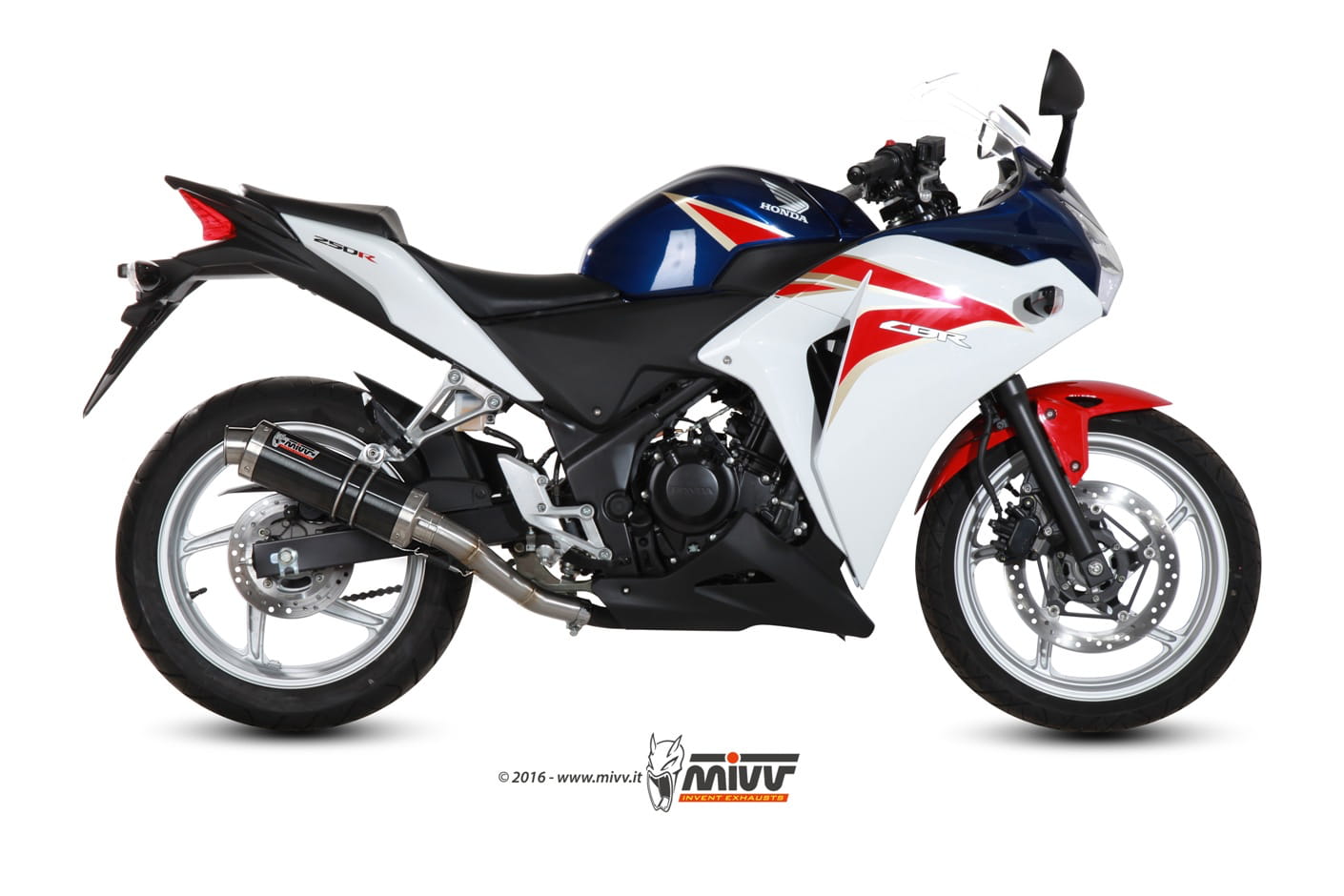 HONDA CBR 250 R MIVV Exhaust GP Black Slip-On Silencer 2011-2014 - Slika 2