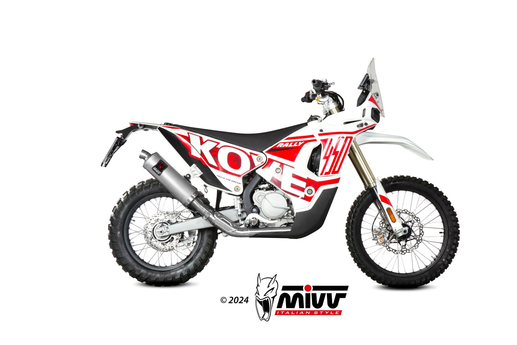 KOVE 450 RALLY MIVV Exhaust DAKAR Slip-On Silencer 2025-2026 - Slika 2