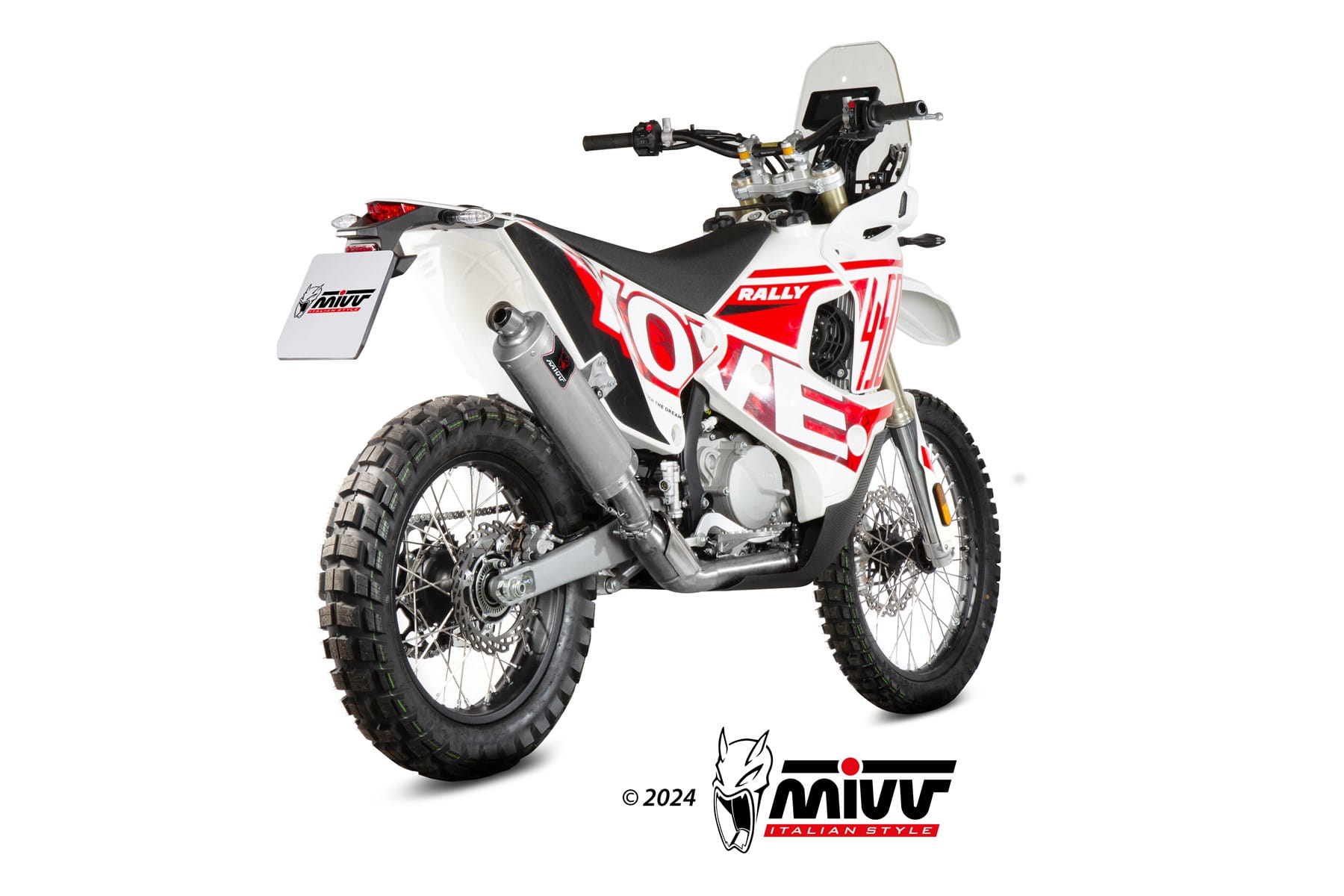 KOVE 450 RALLY MIVV Exhaust DAKAR Slip-On Silencer 2025-2026 - Slika 3