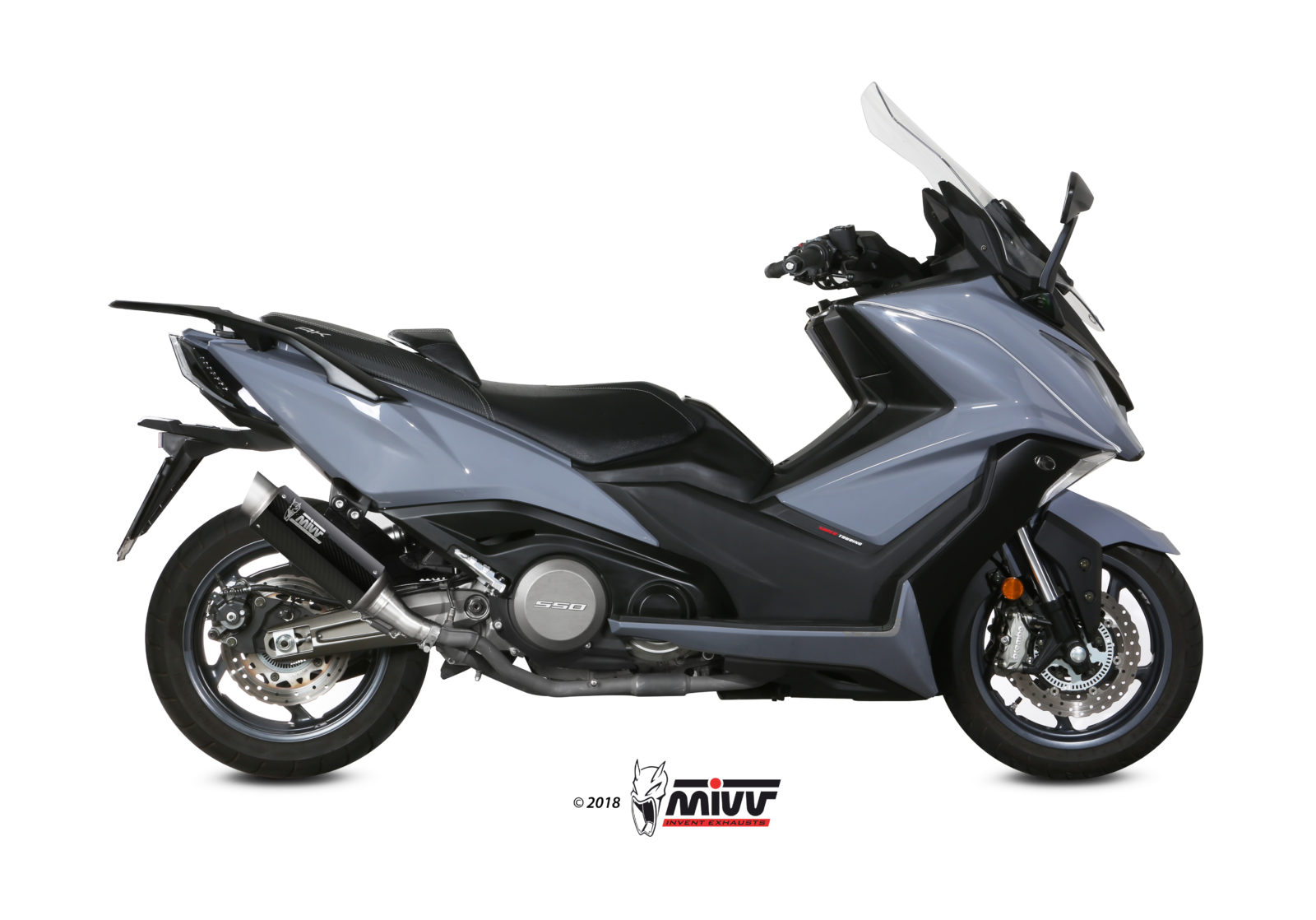 KYMCO AK 550 MIVV Exhaust GP PRO Carbon Slip-On Silencer 2017-2020 - Slika 2