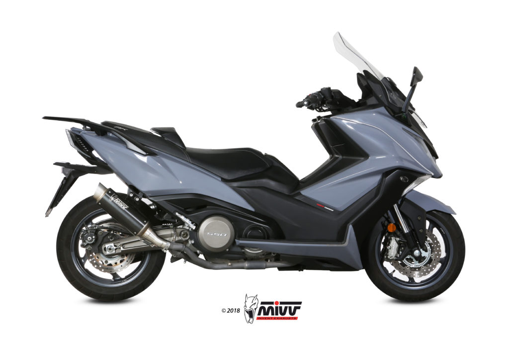 KYMCO AK 550 MIVV Exhaust GP PRO Black Slip-On Silencer 2017-2020 - Image 2