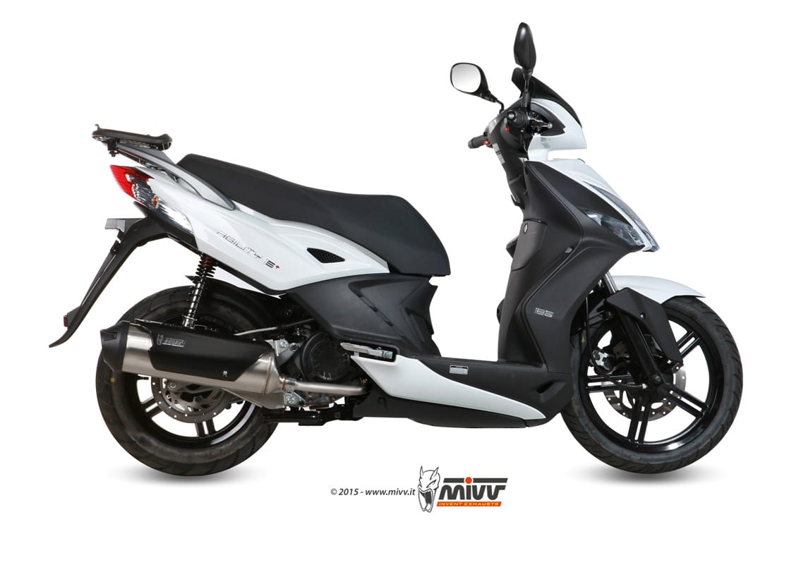 KYMCO AGILITY 125 R16 MIVV Exhaust Complete System with URBAN Silencer 2014-2016 - Image 2