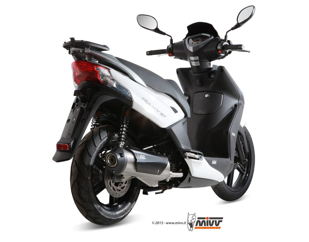 KYMCO AGILITY 125 R16 MIVV Exhaust Complete System with URBAN Silencer 2014-2016 - Image 3