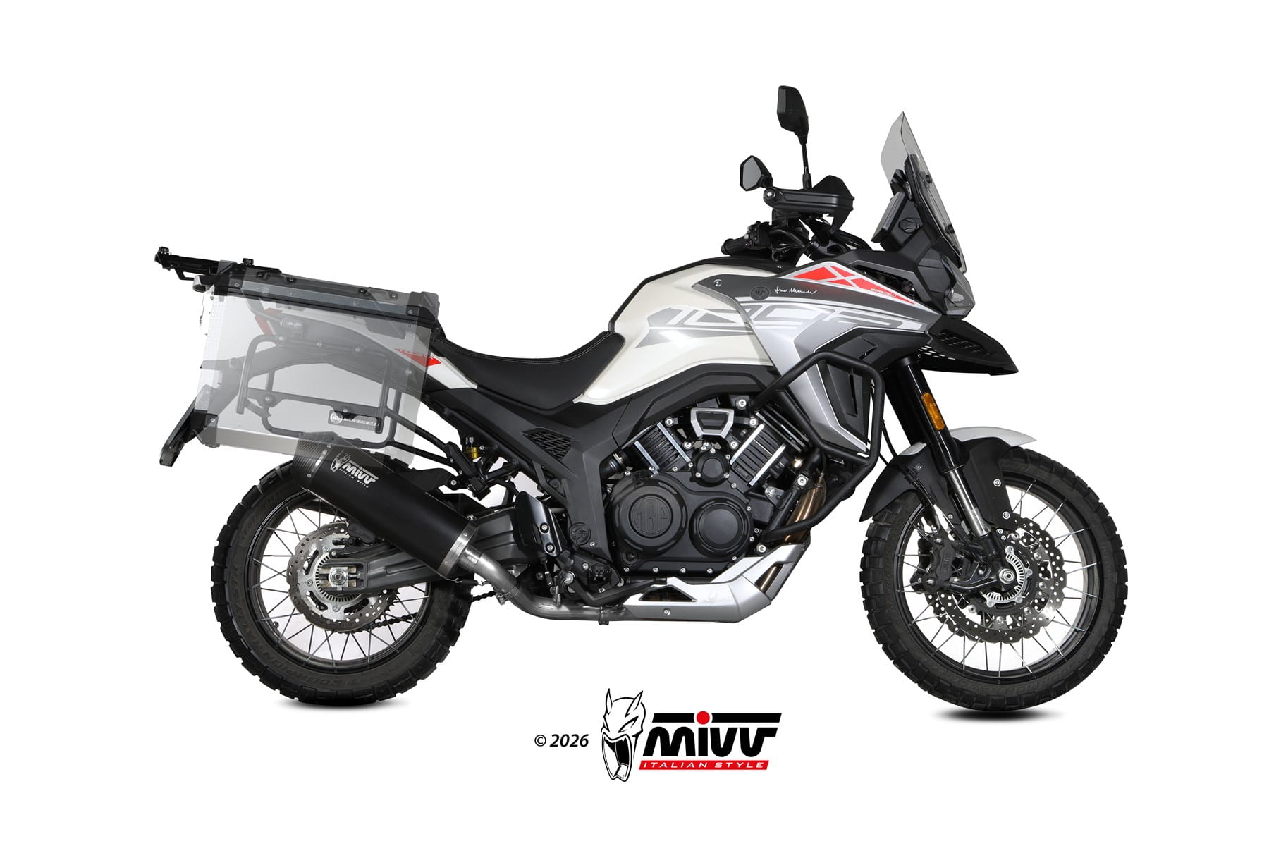 MORBIDELLI T1200VX MIVV Exhaust OVAL Black Slip-On Silencer 2025-2026 - Slika 2