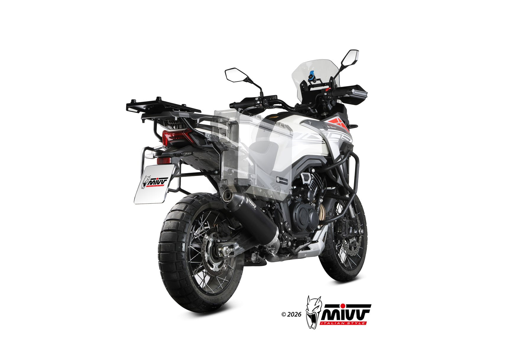 MORBIDELLI T1200VX MIVV Exhaust OVAL Black Slip-On Silencer 2025-2026 - Slika 3
