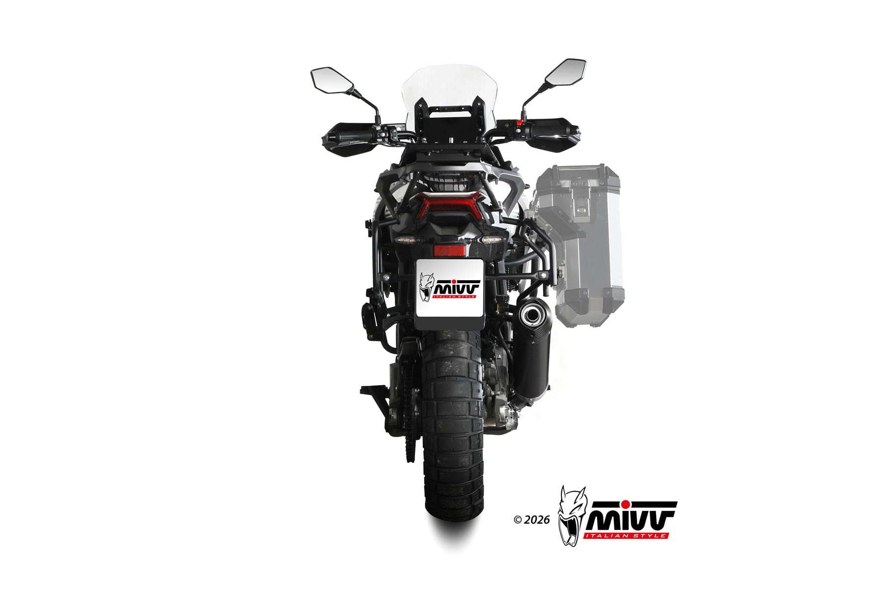 MORBIDELLI T1200VX MIVV Exhaust OVAL Black Slip-On Silencer 2025-2026 - Slika 4
