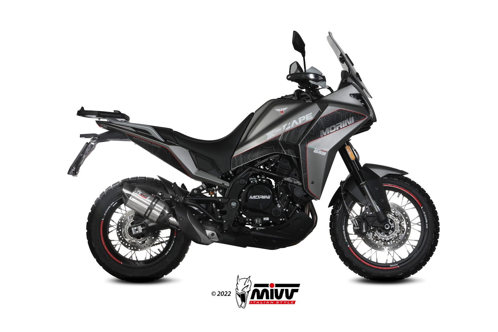 MOTO MORINI X-CAPE 650 MIVV Exhaust SUONO Slip-On Silencer 2021-2024 - Slika 2
