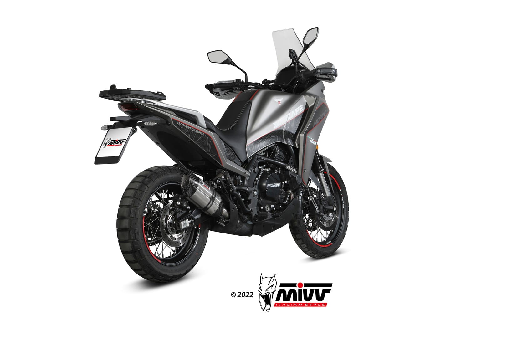 MOTO MORINI X-CAPE 650 MIVV Exhaust SUONO Slip-On Silencer 2021-2024 - Slika 3