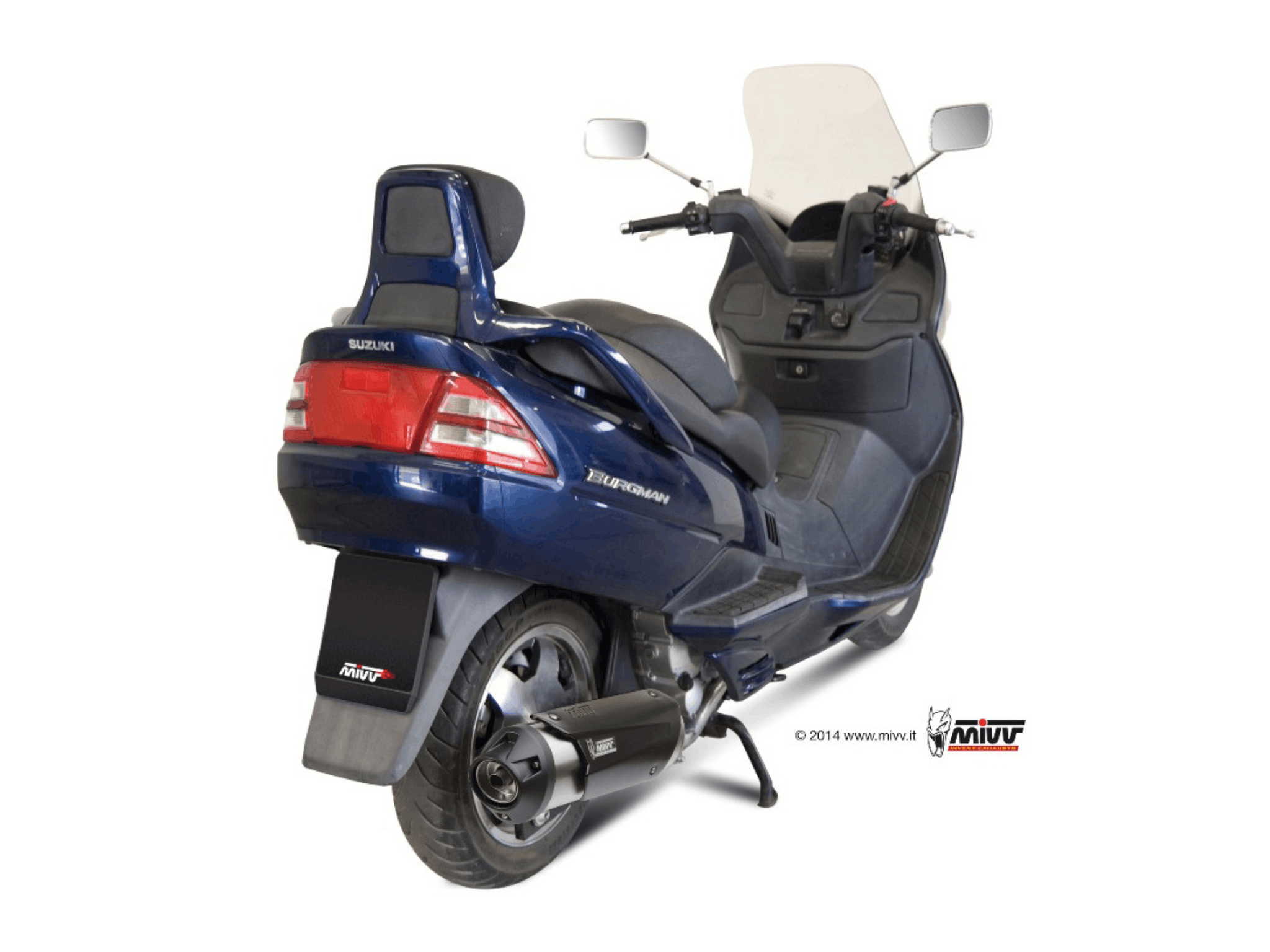 SUZUKI BURGMAN 400 MIVV Exhaust Complete System with URBAN Silencer 1999-2002 - immagine 2