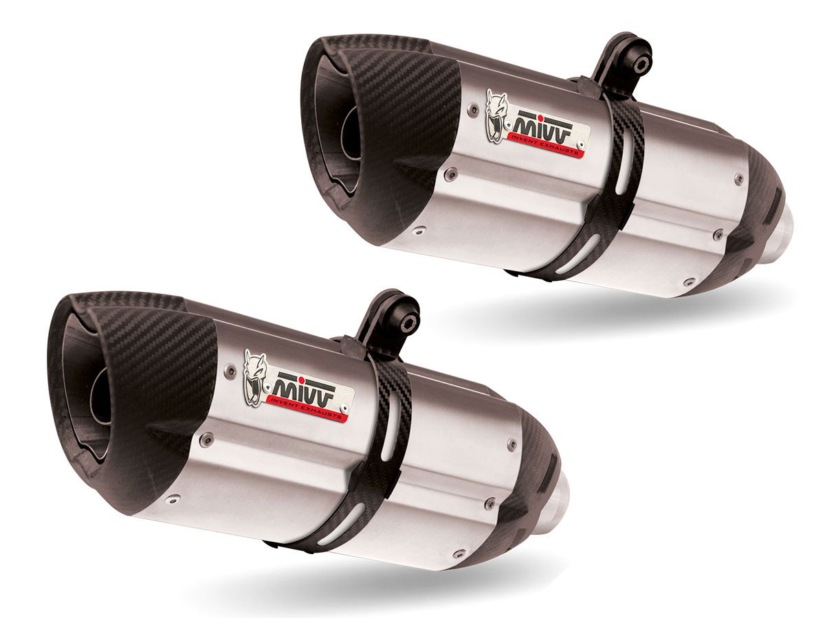YAMAHA R1 MIVV Exhaust SUONO Slip-On Silencers 2004-2006