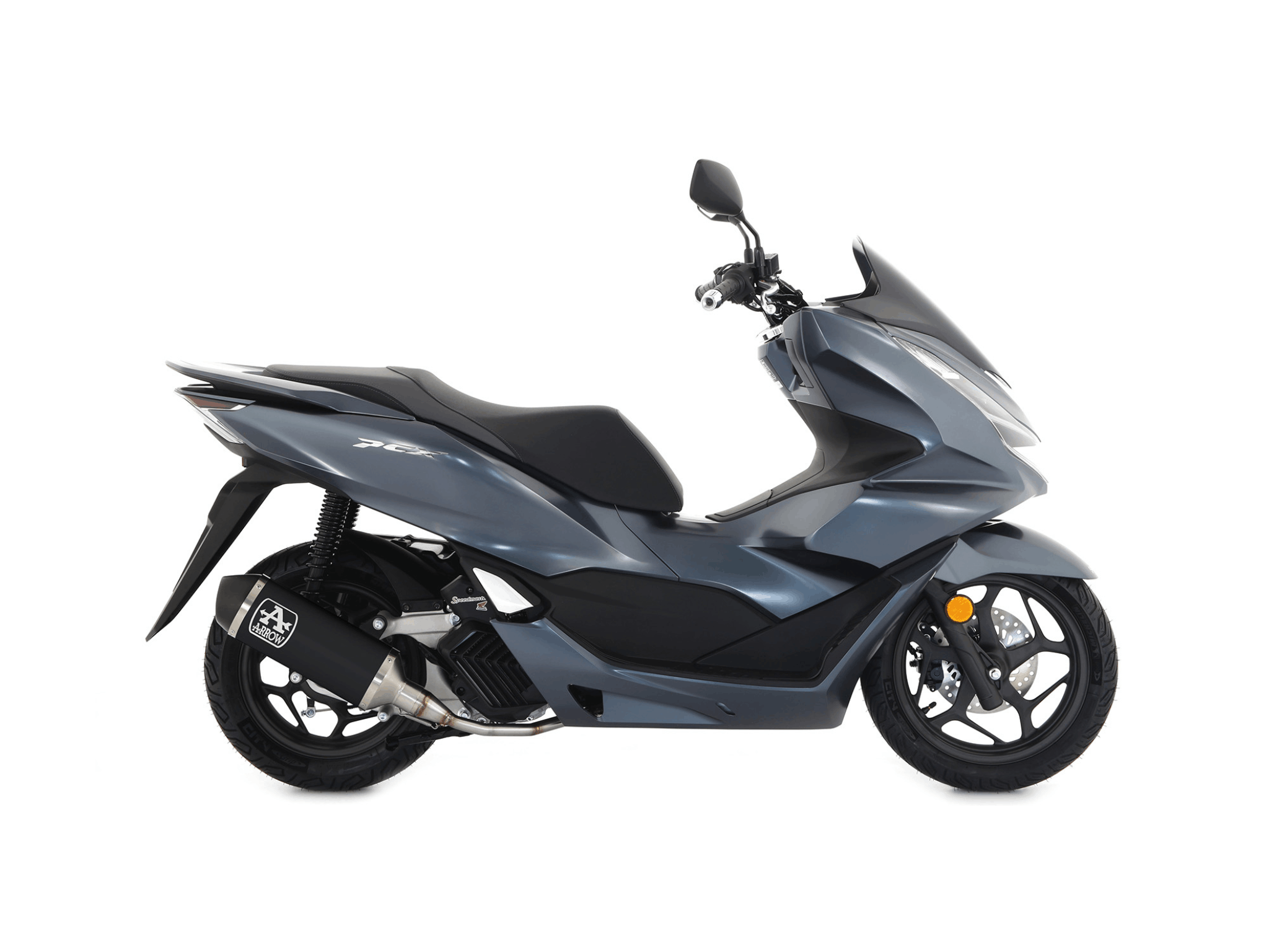 HONDA PCX 125 ARROW Exhaust Urban Aluminium "Dark" Silencer 2021-2024 - Slika 2