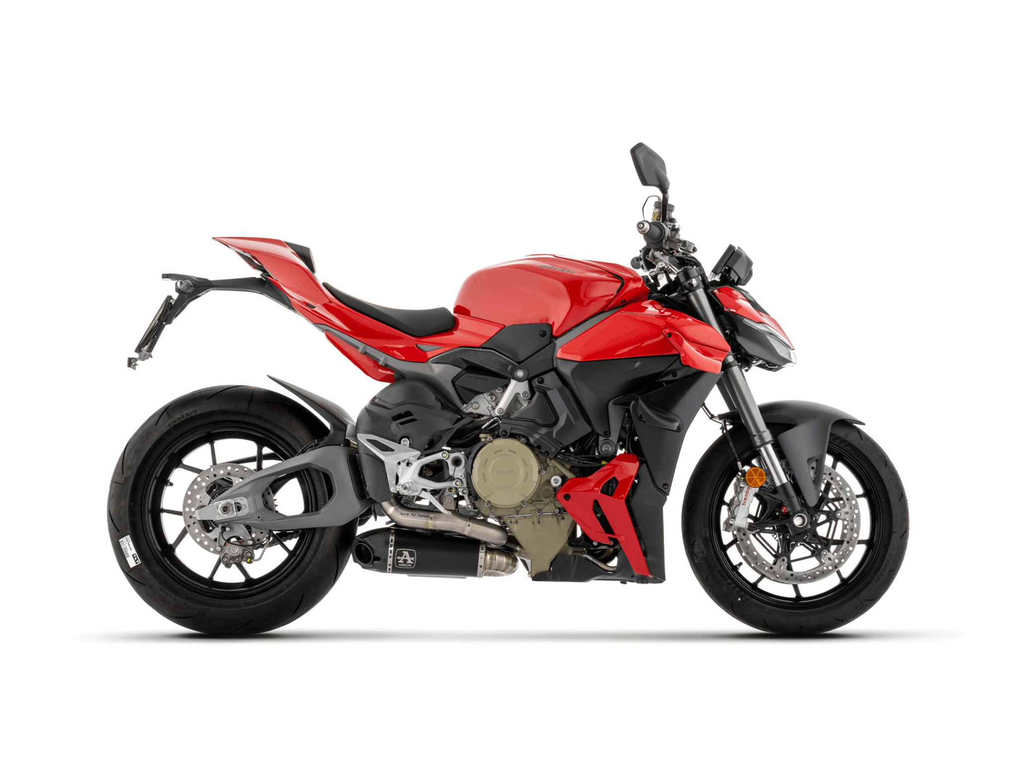 DUCATI STREETFIGHTER V4 ARROW Exhaust Titanium Works Silencer with Titanium link pipes 2025-2026 - immagine 2