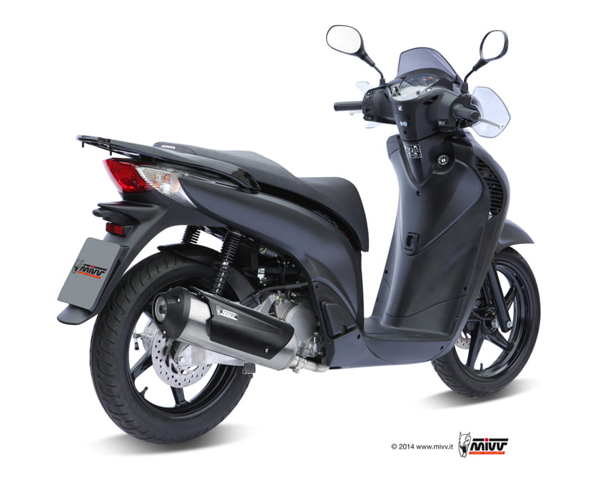 HONDA SH 125 MIVV Exhaust Complete System with URBAN Silencer 2002-2012 - Slika 2