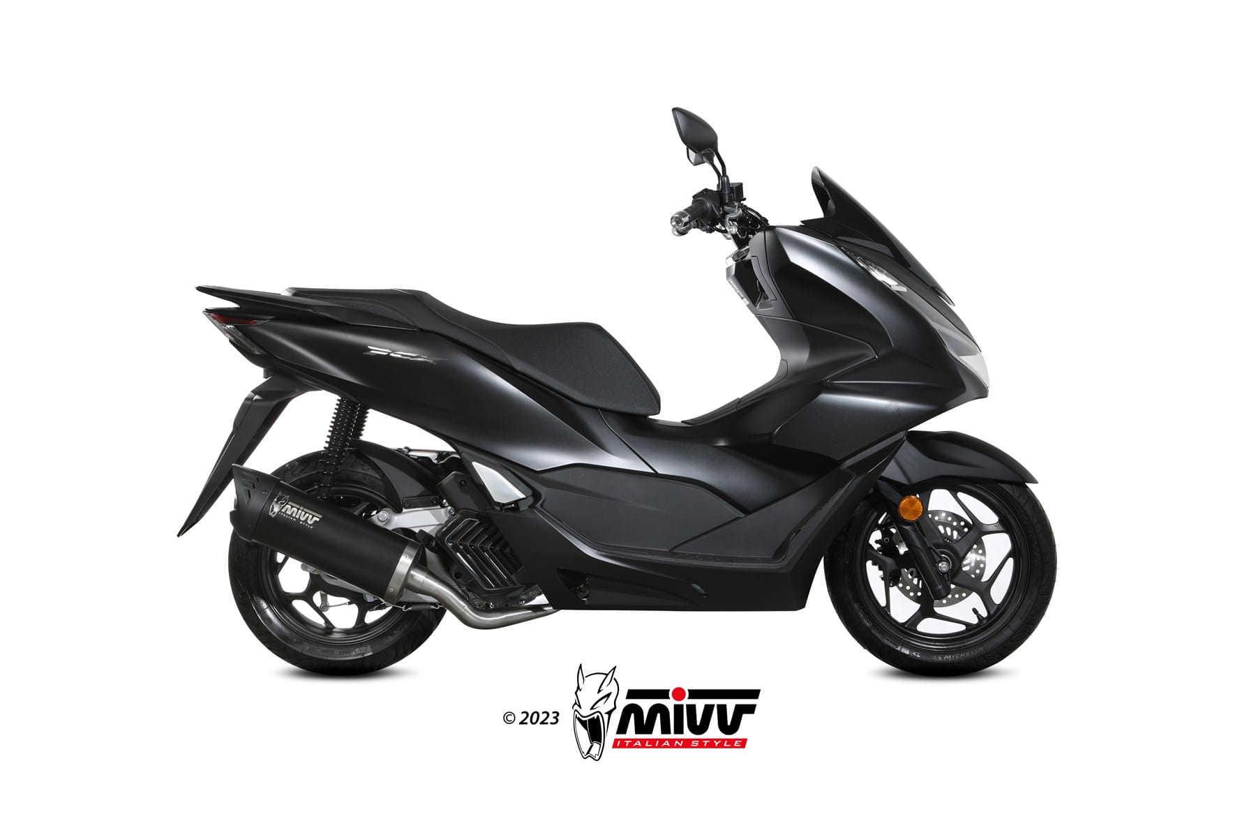 HONDA PCX 125 MIVV Exhaust Complete System with MOVER Silencer 2021-2024 - Slika 2