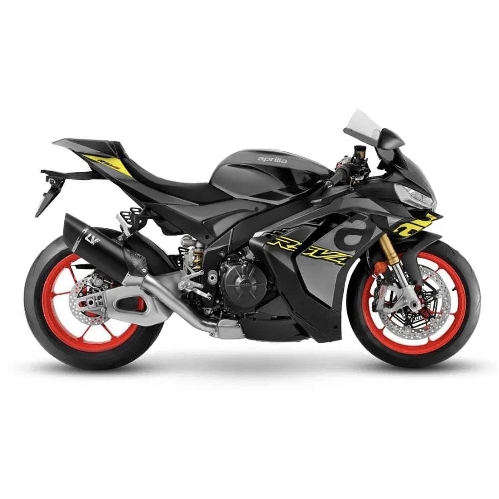 APRILIA RSV4 LeoVince Exhaust LV-14 R Black Slip-On Silencer 2019-2020 - immagine 2